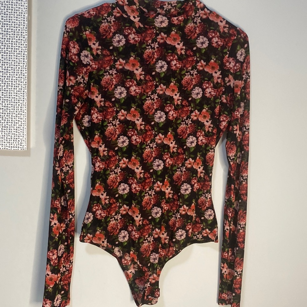 Floral longsleeve bodysuit